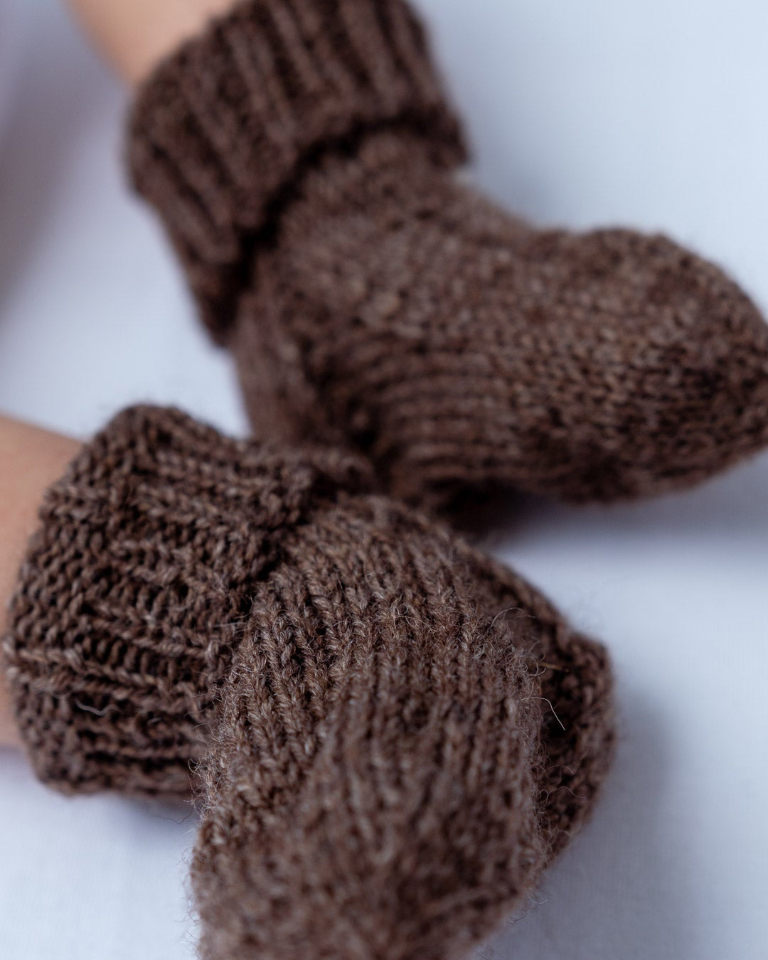 Stricksocken für Neugeborene